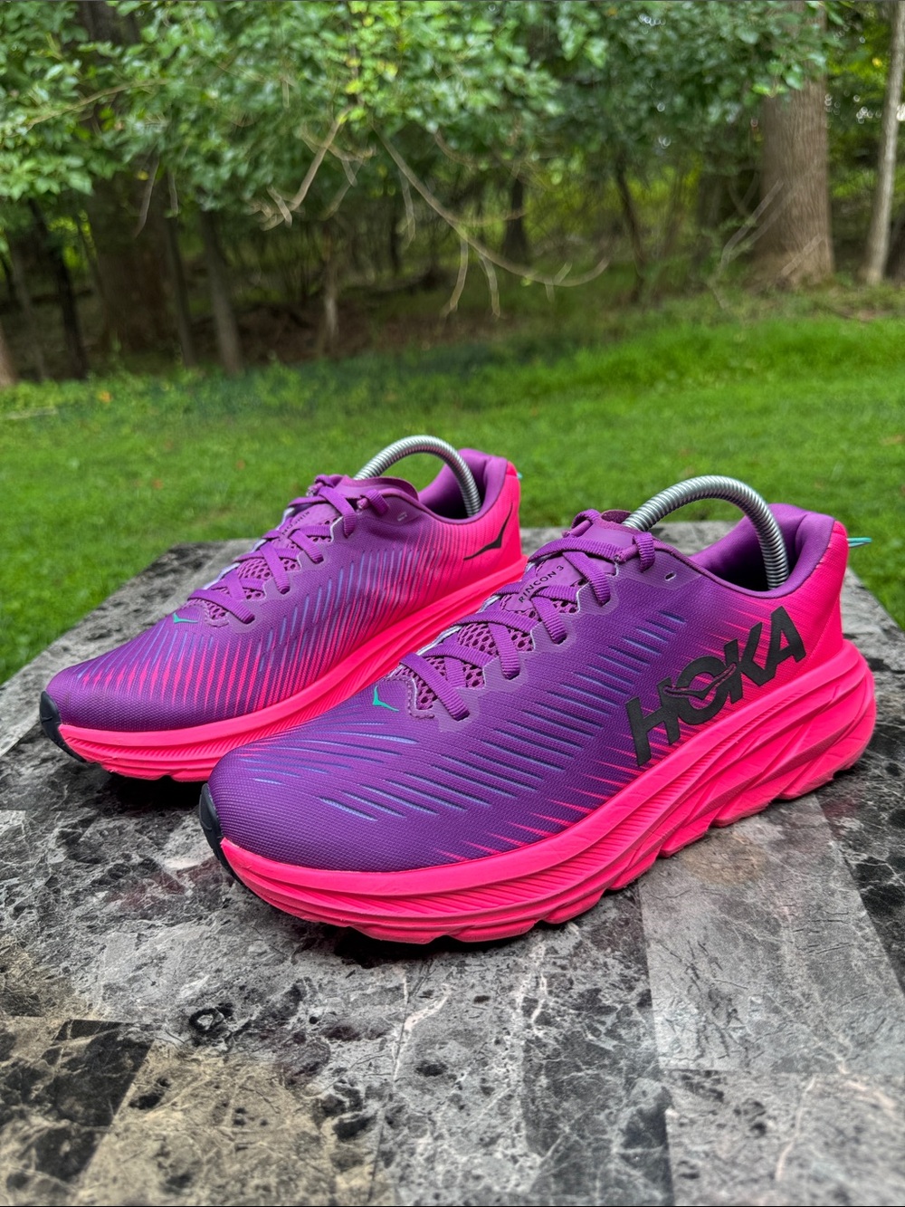 HOKA One One Rincon 3 Running Shoes Beautyberry Knockout Pink Women 9B Sneakers - Picture 14 of 15